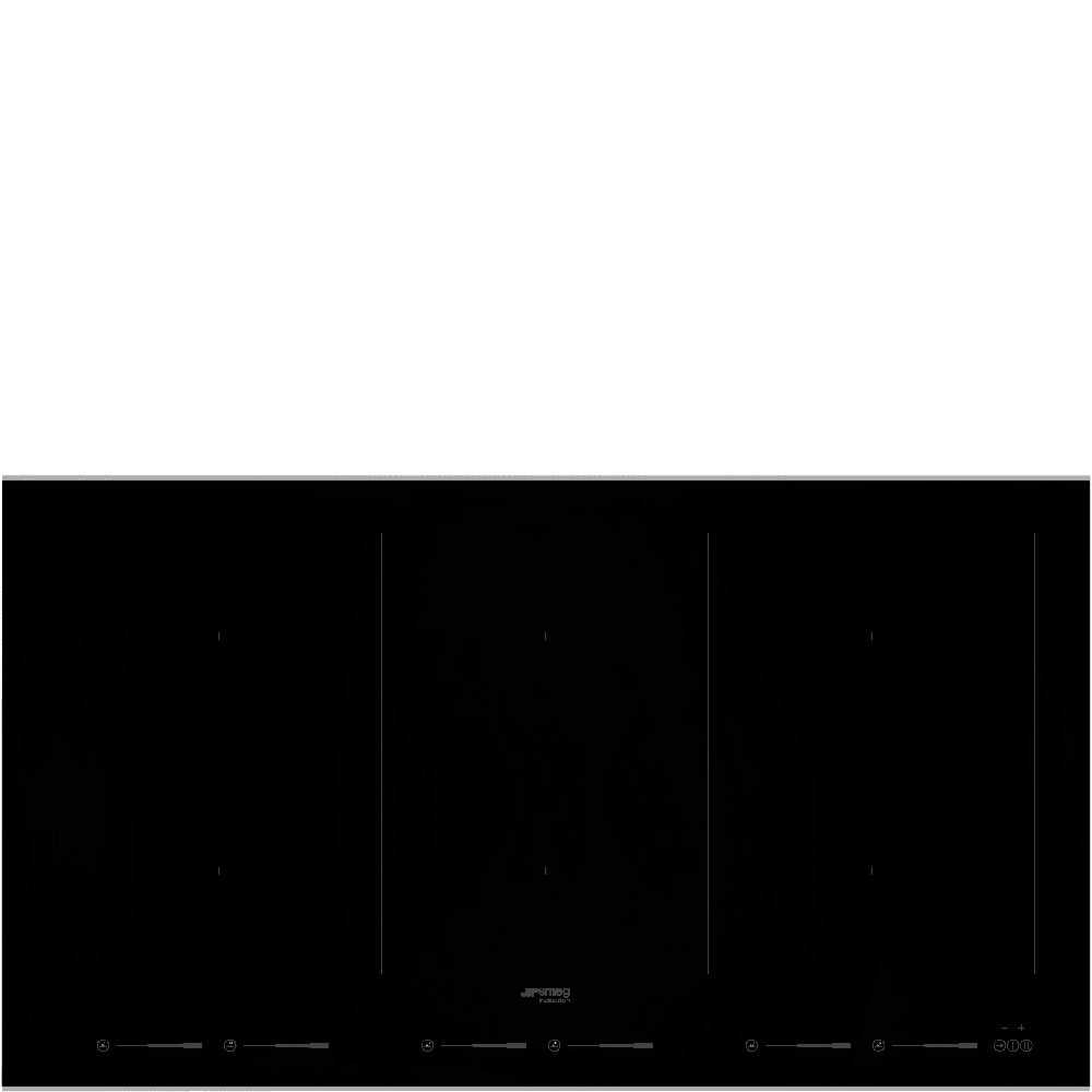 Smeg Light/Black Sim693wldx 6 Zone 90Cm Induction Hob 90Cm To 119Cm