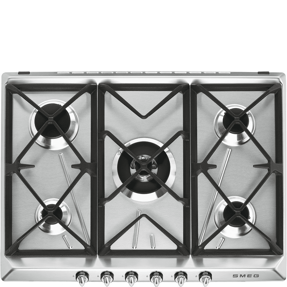 Smeg Sr975xgh 5 Burner 75Cm Gas Hob 60Cm To 89Cm