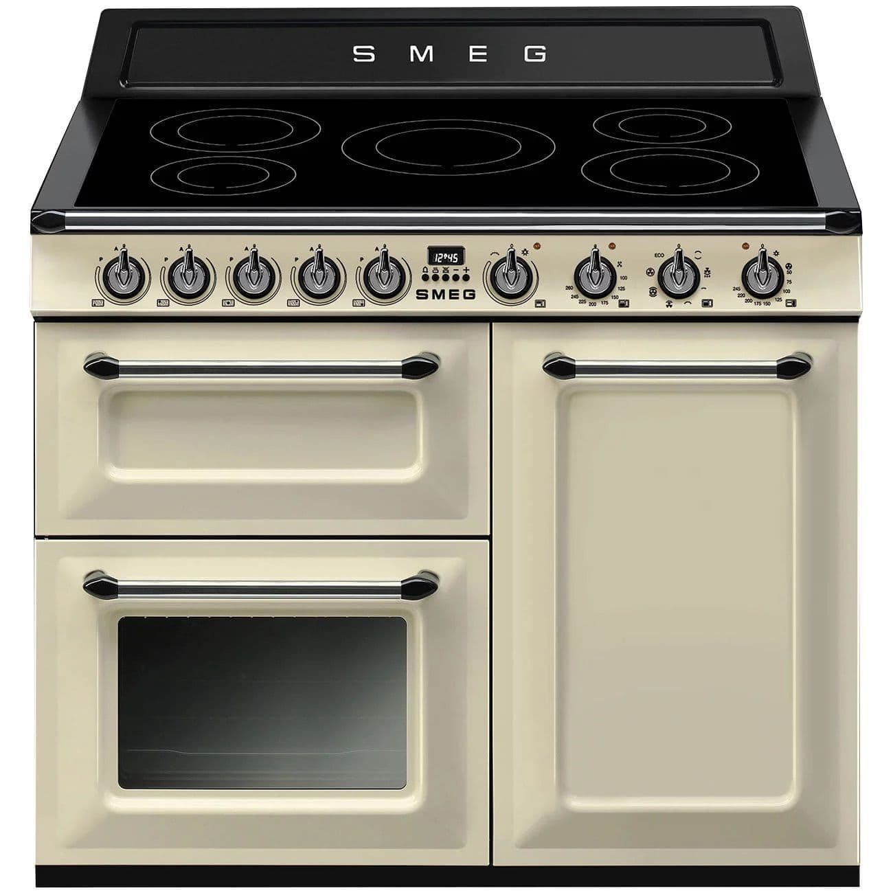 Smeg Cream Tr103ip2 100Cm Range Cooker With Induction Top 90Cm To 119Cm