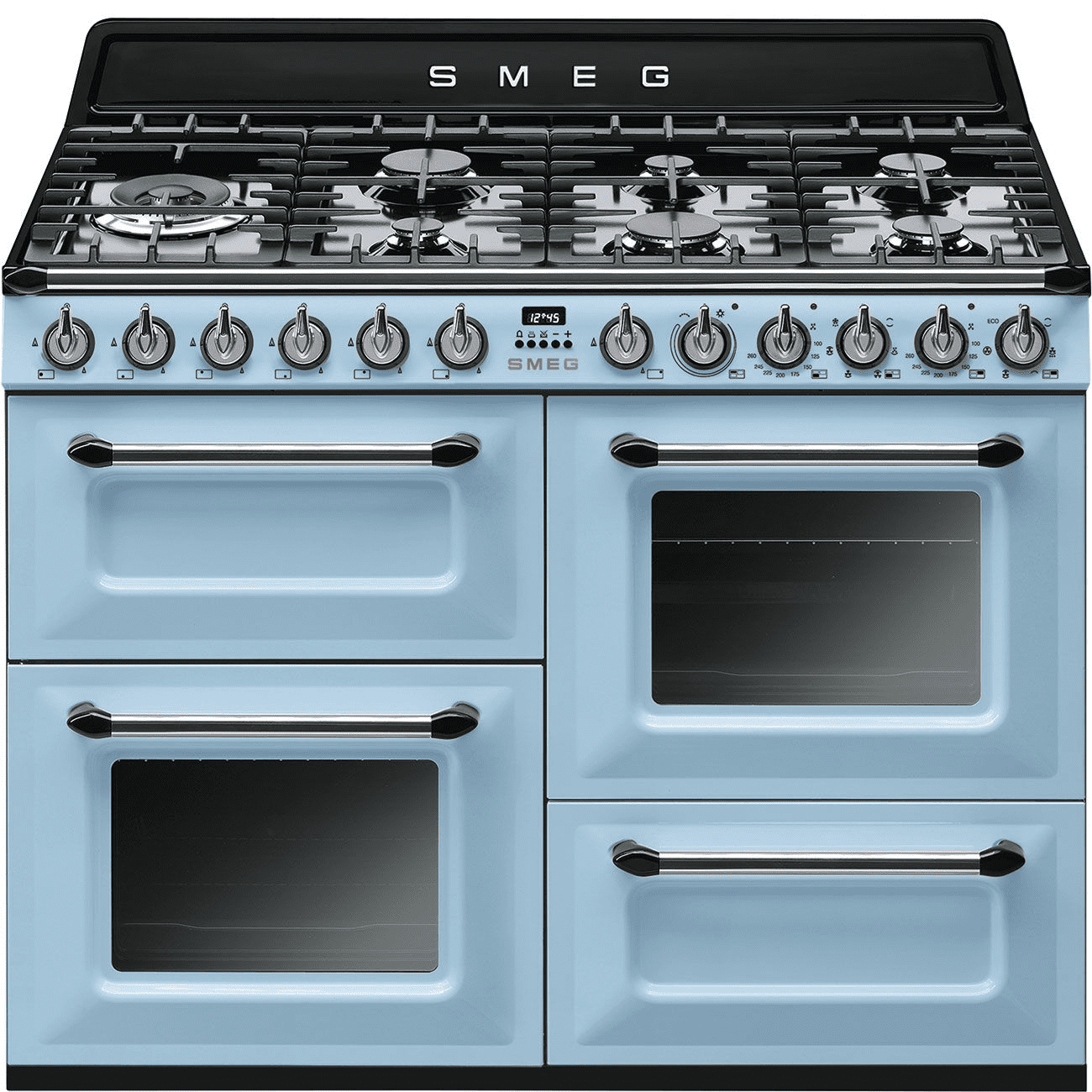Smeg Blue Tr4110az Victoria 110Cm Range Cooker With Gas Top 90Cm To 119Cm