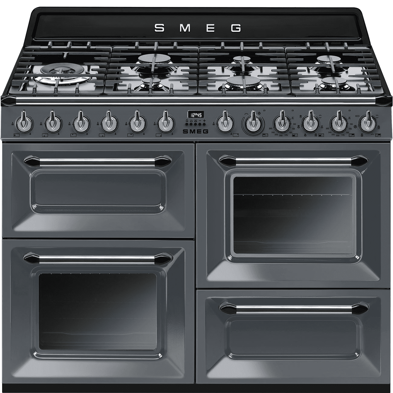 Smeg Grey Tr4110gr Victoria 110Cm Range Cooker With Gas Top 90Cm To 119Cm