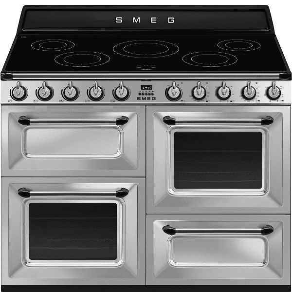 Smeg Tr4110ix2 Victoria 110Cm Stainless Steel Four Cavity Traditional Cooker 90Cm To 119Cm