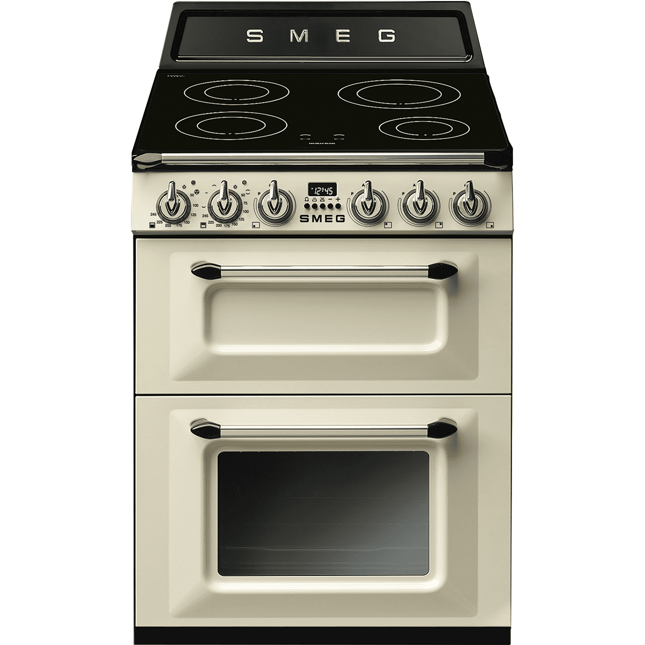 Smeg Cream Tr62ip2 Victoria 60Cm Range Cooker With Induction Top 60Cm To 89Cm
