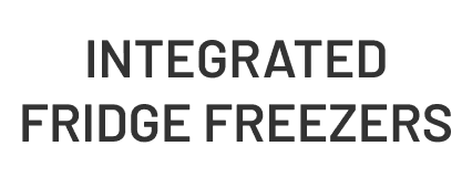 Integrated Fridge Freezers available from Miele, Smeg, AEG and Bertazzoni