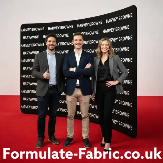 Formulate Curve stretch fabric display stands