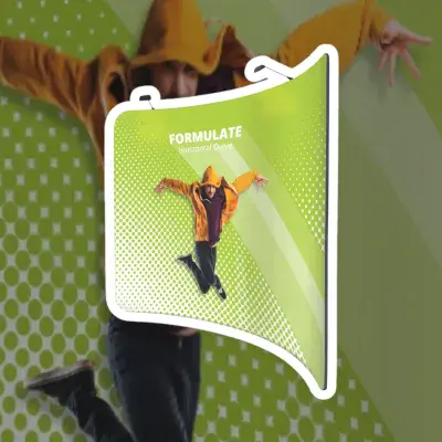 Fabric Pop Up Curved