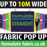 Fabric Pop Up | Formulate Straight Fabric Pop Up