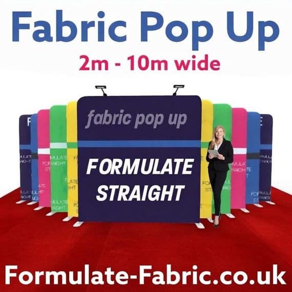 Fabric Pop Up | Formulate Straight Fabric Pop Up