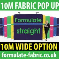 Fabric Pop Up | Formulate Straight Fabric Pop Up
