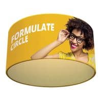 Formulate Circular Hanging Structure Fabric Display In Three Sizes