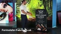Formulate Shadow fabric sign