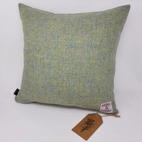 Spring Green mix Harris Tweed cushion cover made with 100 wool quality
