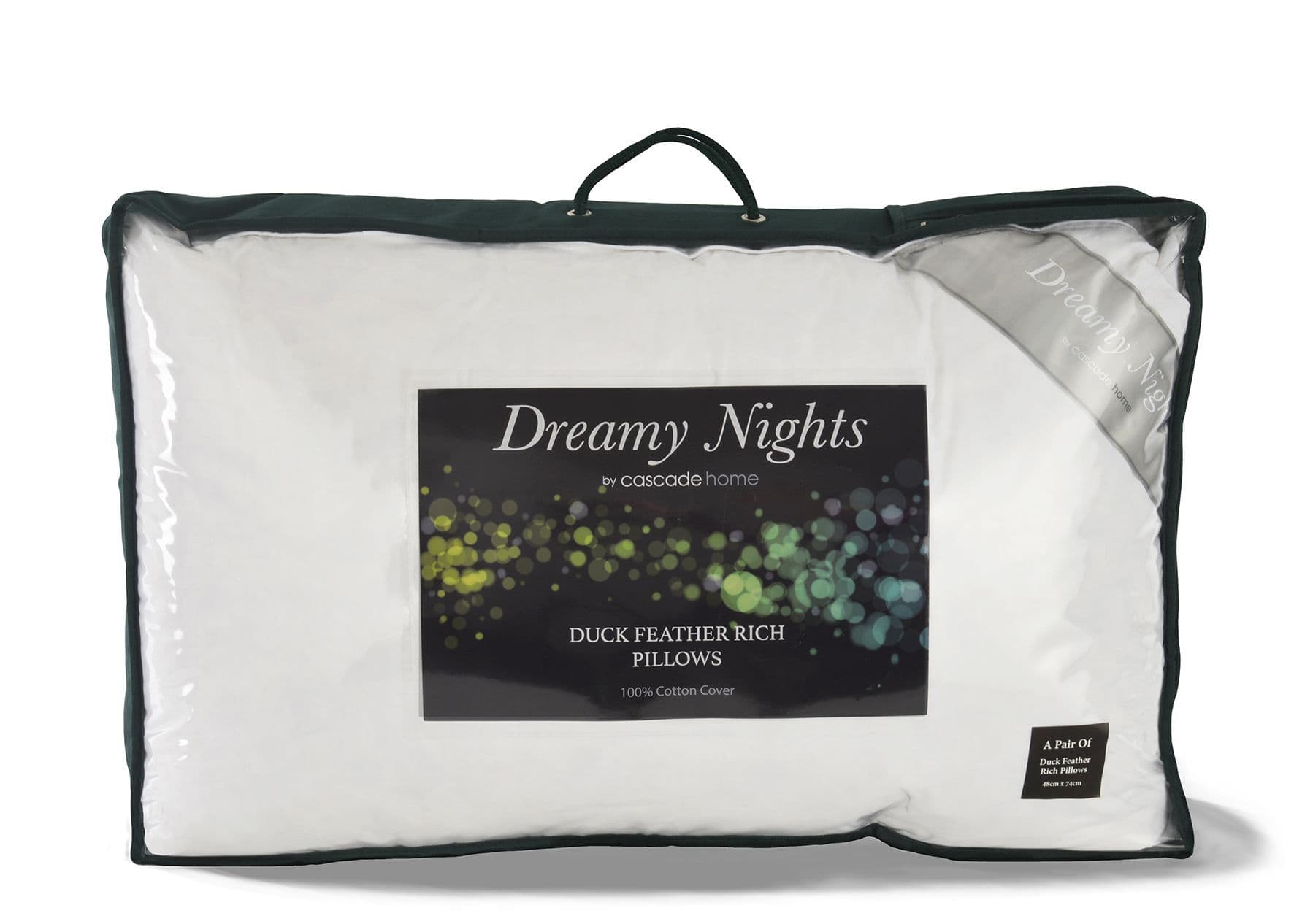 All Natural Duck Feather Rich Pillows PAIR