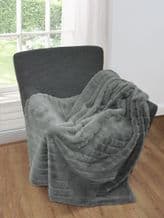 Boa Throw Grey