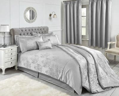 Chatsworth Double Duvet Cover Silver