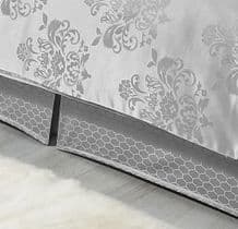 Chatsworth King Size Platform Valance Silver