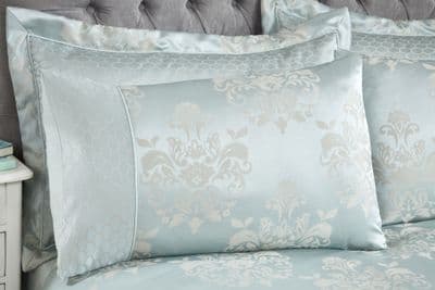 Chatsworth Pair of Housewife Pillowcases Duck Egg