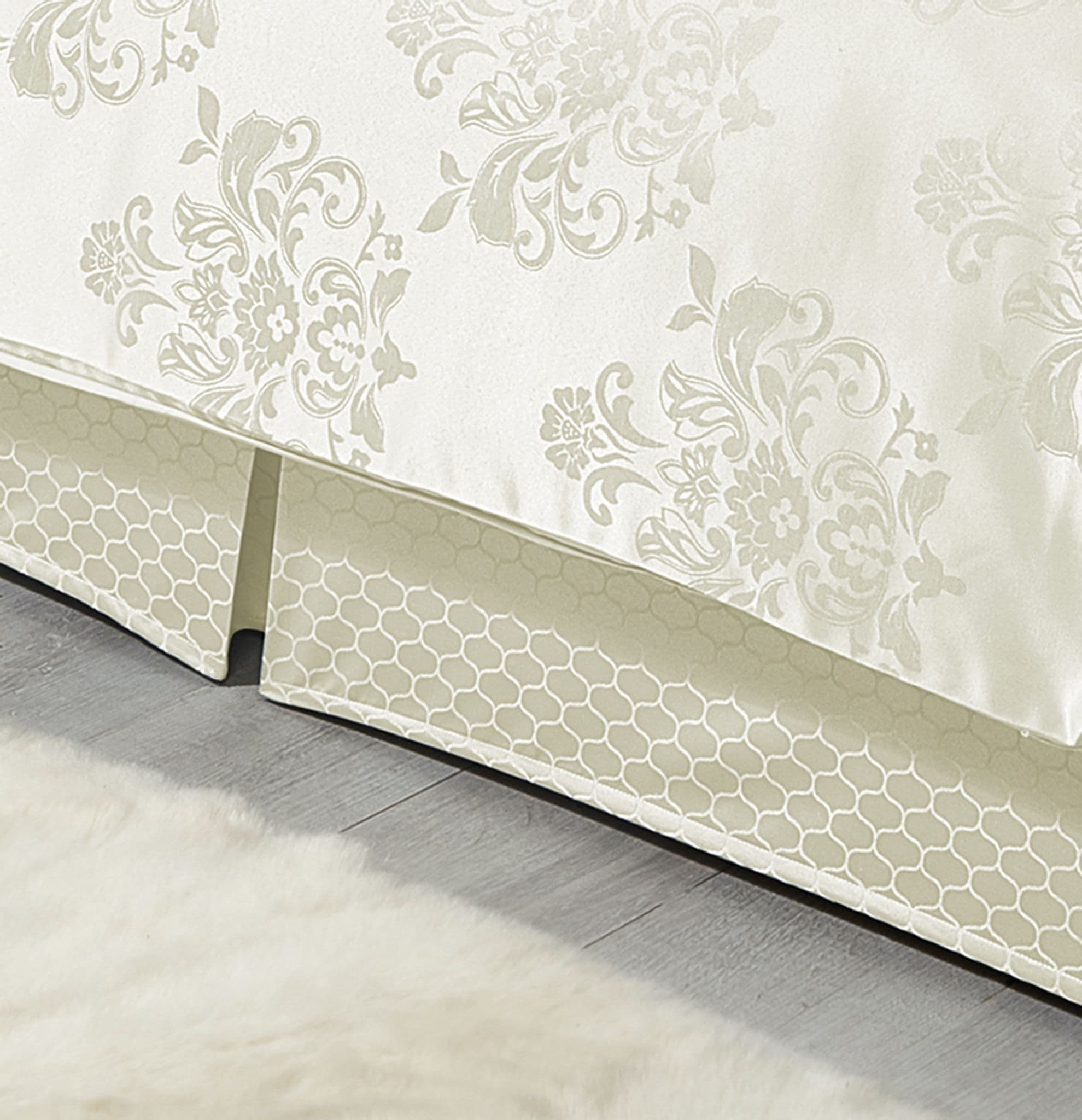 Chatsworth Super King Size Platform Valance Ivory