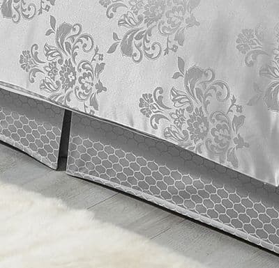 Chatsworth Super King Size Platform Valance Silver