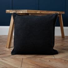 Felt Stitch Cushion Charcoal