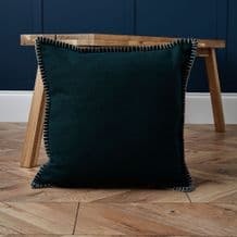 Felt Stitch Cushion Emeral Green