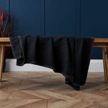 Felt Stitch Throw Charcoal
