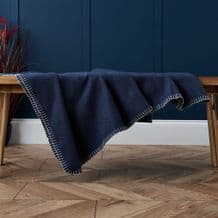 Felt Stitch Throw RAF Blue