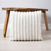 Jumbo Cord Cushion Cream