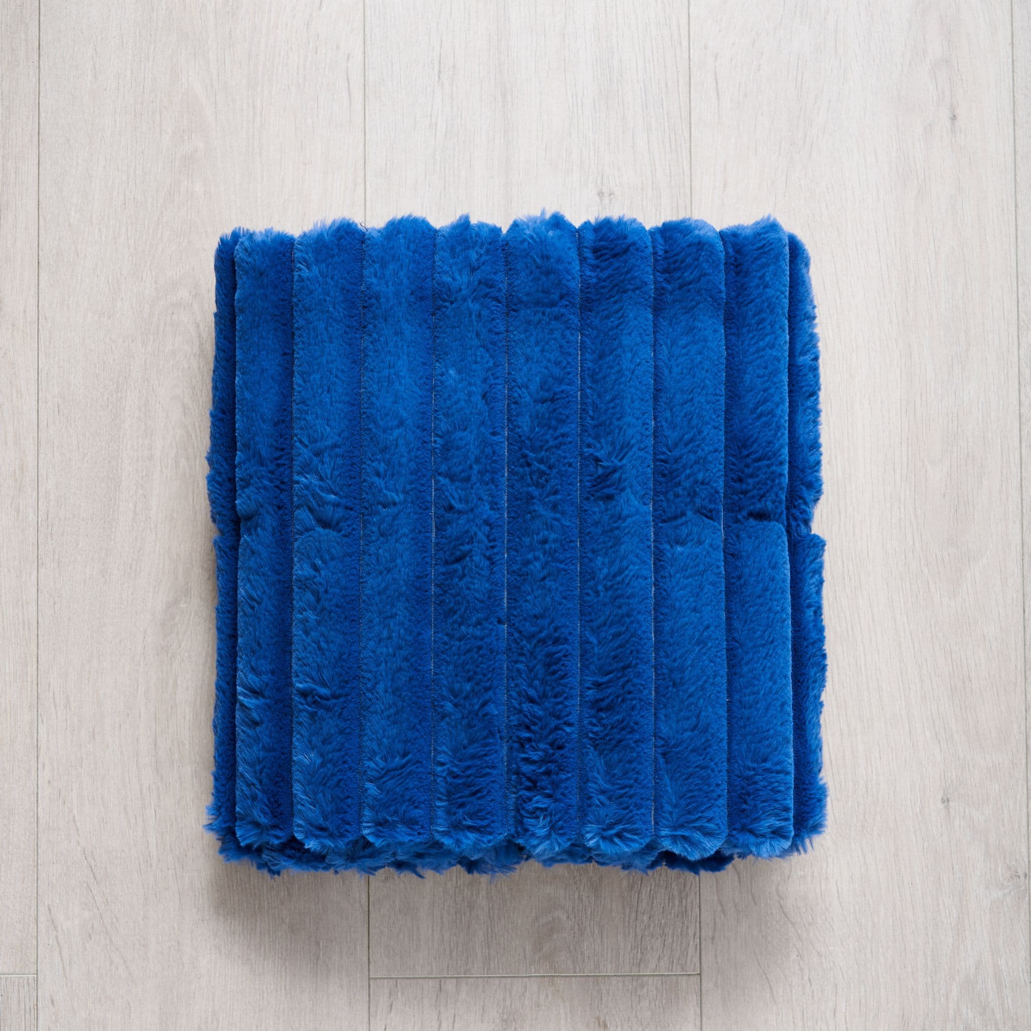 Jumbo Cord Throw Cobalt Blue