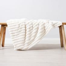 Jumbo Cord Throw Cream