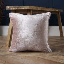 Luxury Crushed Velvet Cushion Blush
