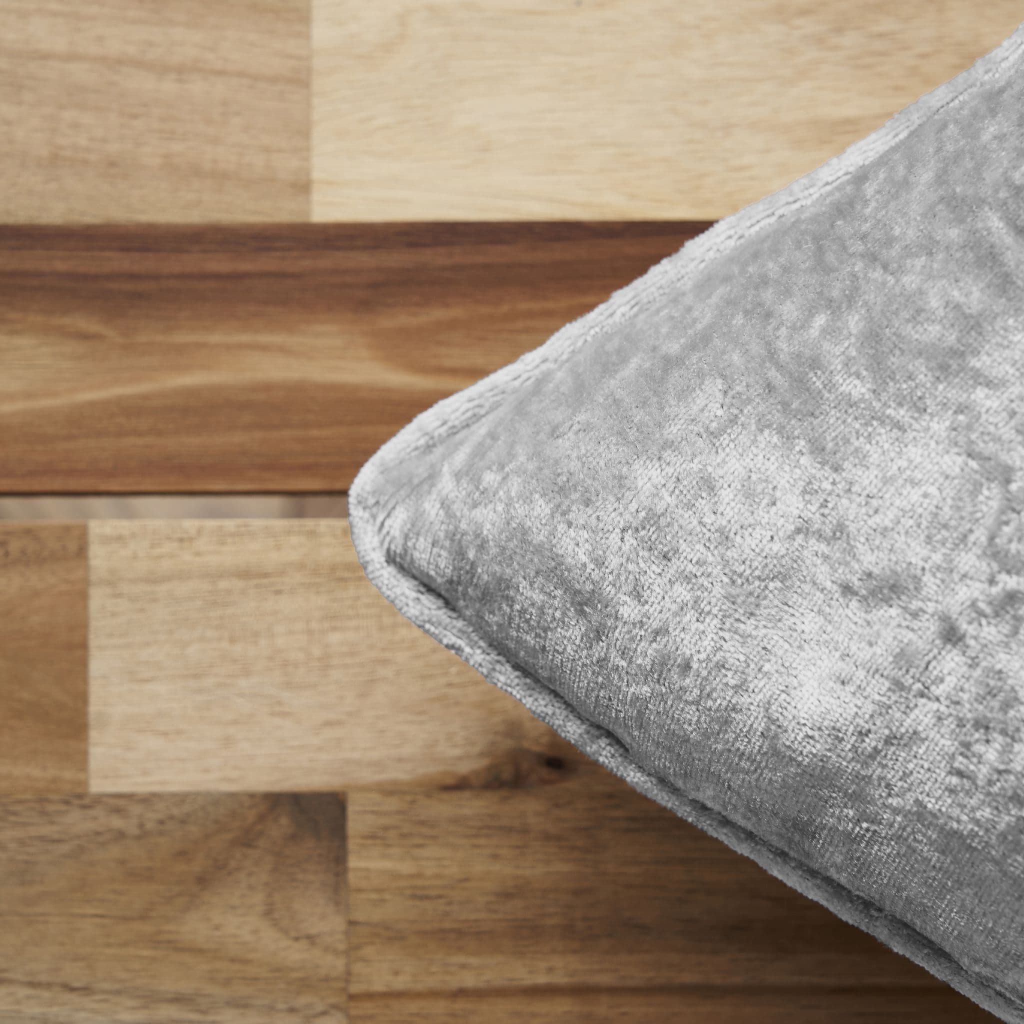 Luxury Crushed Velvet Cushion Silver