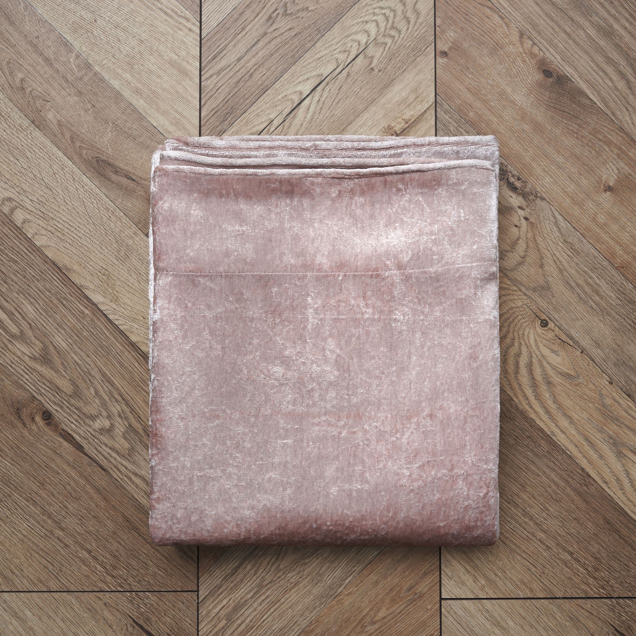 Luxury Crushed Velvet Throw Blush