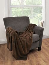 Microfleece Throw Chocolate