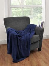 Microfleece Throw Navy