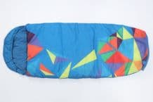 Mummy Shaped Kids Sleeping Bag Blue