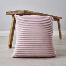 Ribbon Velour Cushion Blush