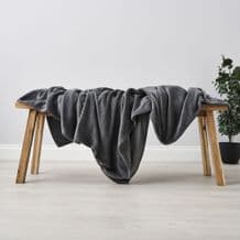 Snugglie Fleece Throw Charcoal