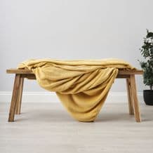 Snugglie Fleece Throw Ochre