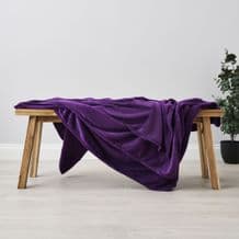 Snugglie Fleece Throw Plum