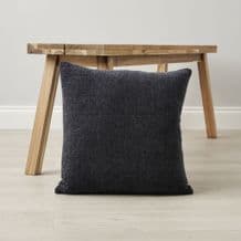 Super Soft Chenille Cushion Charcoal