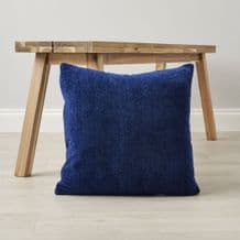 Super Soft Chenille Cushion Navy