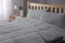Super Soft Teddy Bear Pair of Pillows Grey