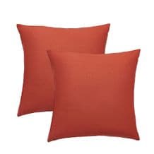 Twin Pack Cushion Terracotta