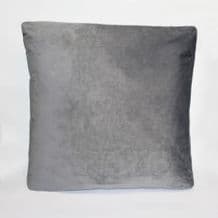 Velvet Cushion 43x43cm Silver