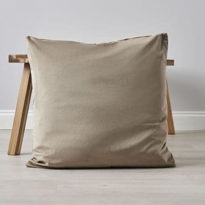 Velvet Cushion 59x59cm Natural