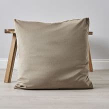 Velvet Cushion 59x59cm Natural