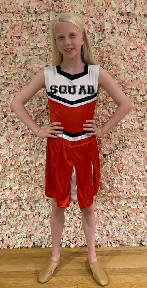 Cheerleader Dress Hire Costume - Main Image