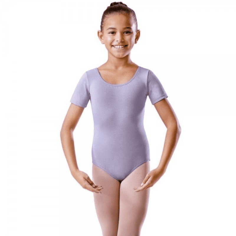 Childrens RAD Style Short Sleeve Ballet Leotard in Lilac BU201 SALE