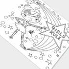 Rachel Ellen Girls Rule Colouring Book